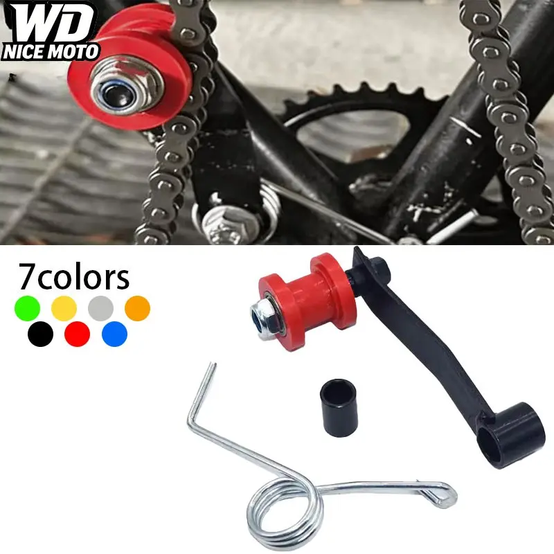 Wd Nice Moto Motocross Racing Chain Roller Guide Tensioner, Replacement for 110-250cc Atv Utv, Motorcycle Accessories Spare Parts Adjuster