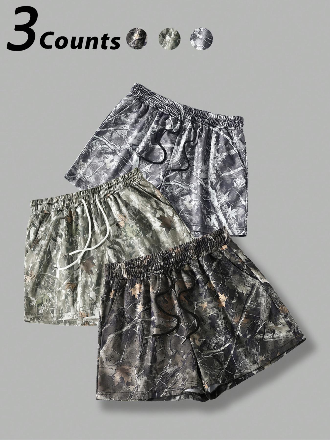 Women's Camo Print Shorts, Casual Comfy Breathable Shorts for Summer, Ladies Bottoms for Daily Wear, Casual Relaxed Shorts, Athletic Shorts, Camouflage Athletic Shorts, Womenswear