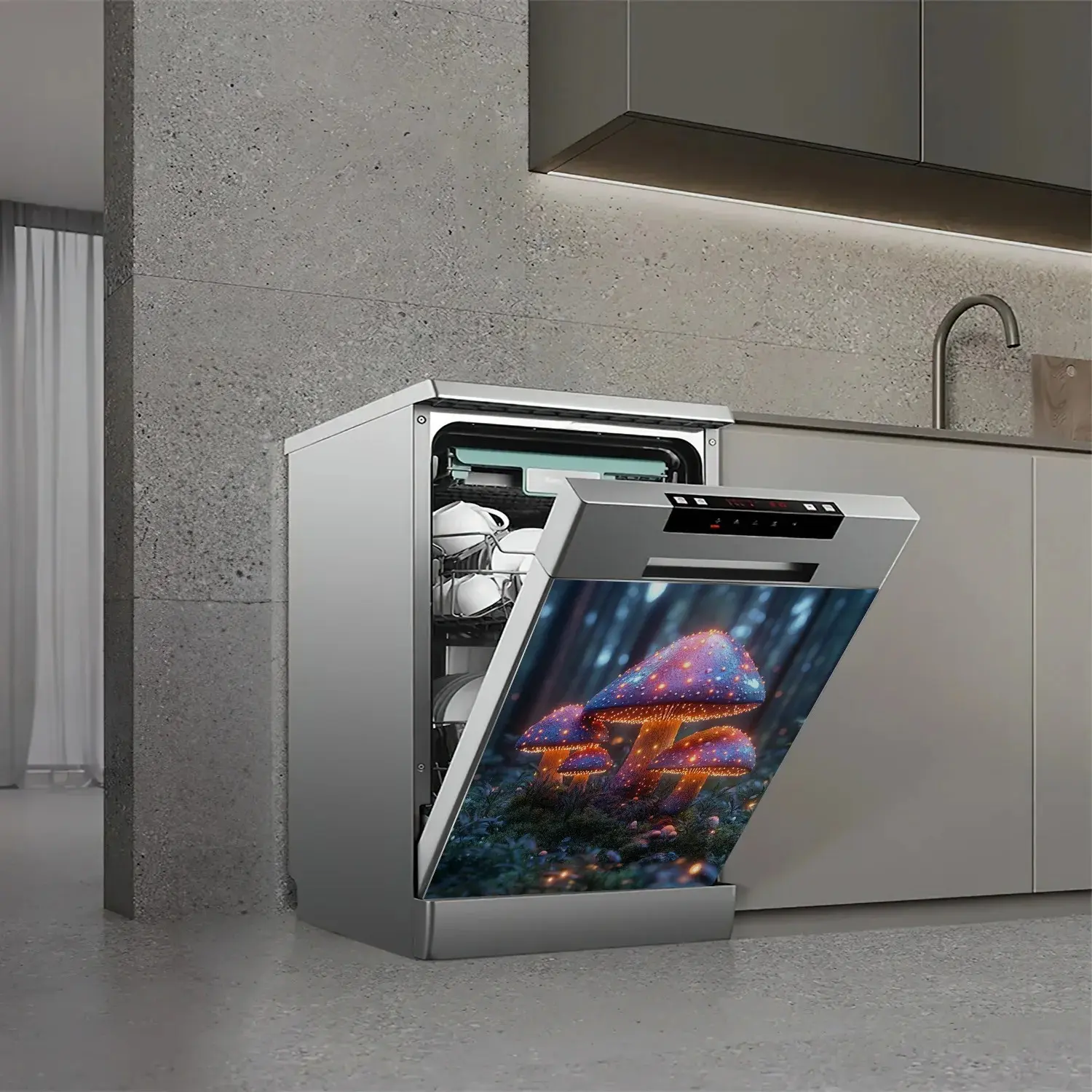 65x58.5cm Magnetic Dishwasher Patches, Kitchen and Refrigerator Magnetic Stickers, Home Use Magnetic Adhesives, Durable and Easy to Apply
