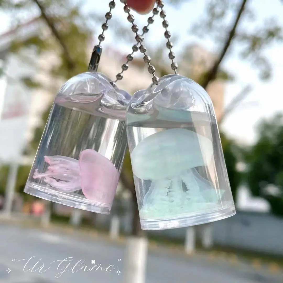 KAWAII Jellyfish Keychain,Stylish Keychain, Fashionable Keychain for Women & Men, Trendy All-match & Exquisite Keychain for Birthday Gift, Keychain Pendant,SummerVibe