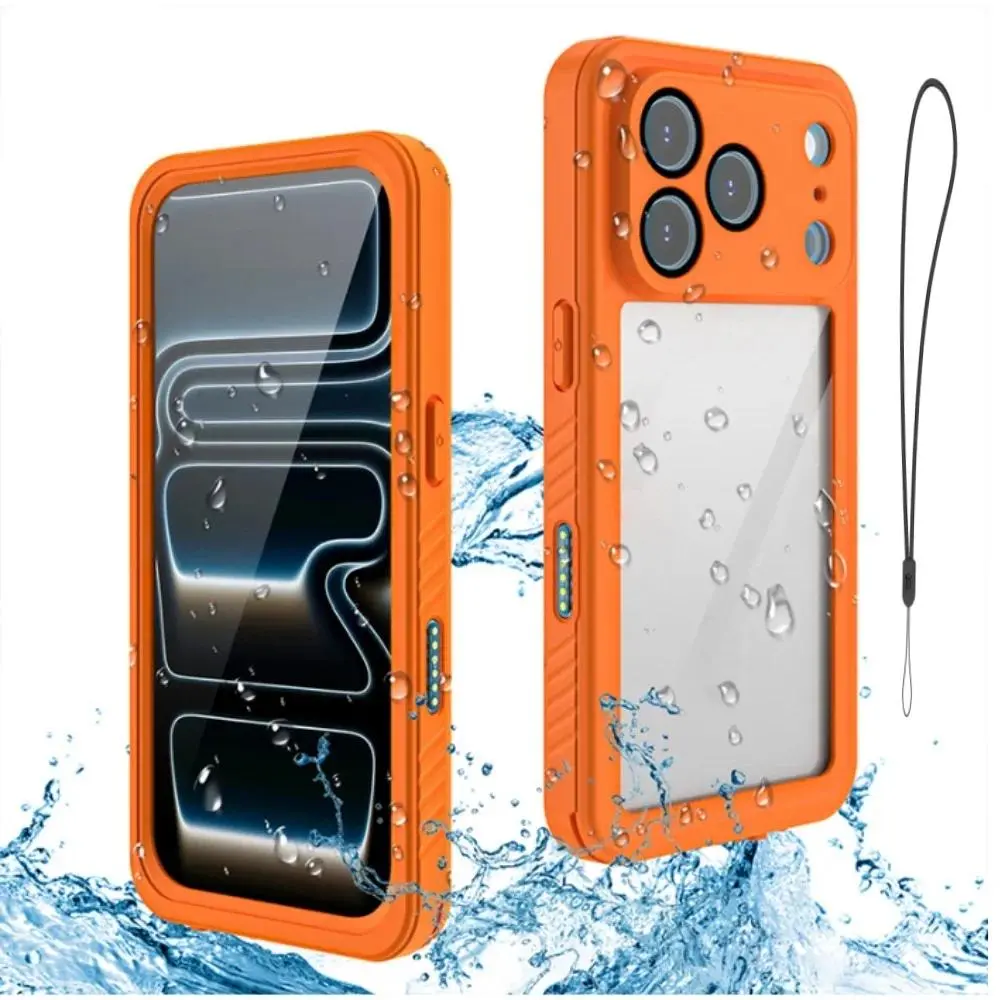 Professional Waterproof Phone Case for iPhone 17Promax Air 14 13 15 16 - 360 Full Coverage Shockproof Dustproof IP68