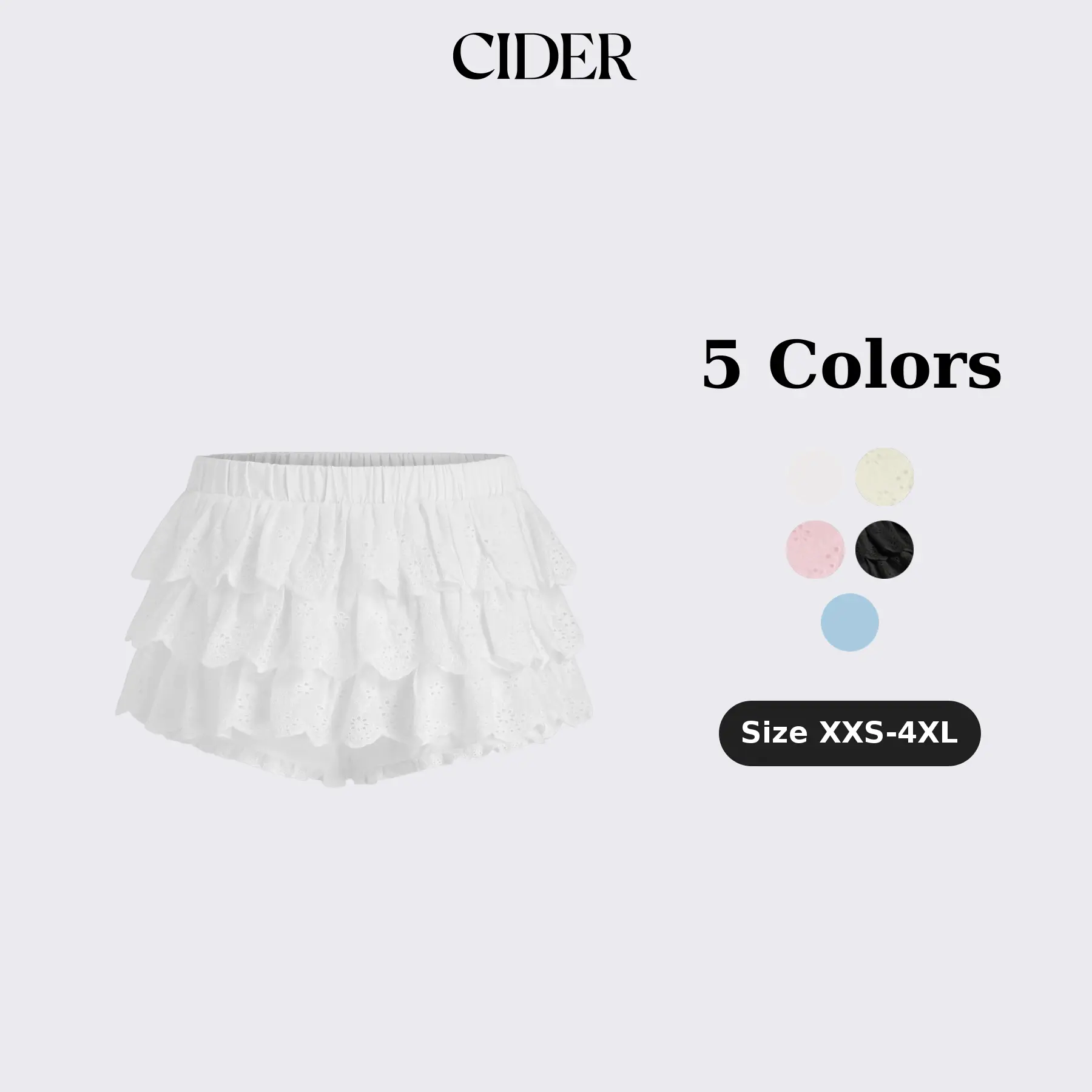Cider Low Rise Solid Layered Micro Bloomer Shorts Cider Low Rise Solid Layered Micro Bloomer Shorts