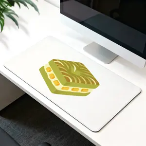 Premium Matcha Layered Cake Illustration High Quality Mouse PadModern Office Gaming Comfort ExperienceNon?Slip Durable For Daily Work And Play 40*80cm 40*90cm30*70cm