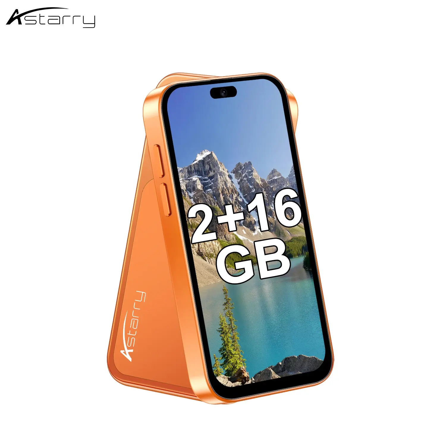 Astarry-XS17 PRO smartphone, 3.75-inch small screen, 2GB RAM + 16GB storage, Bluetooth/WiFi, 2MP rear camera, Android 10.0, 4-core processor, dual SIM cards, child-friendly mini phone, Portable Pocket Phone, portable, side-mounted one-click camera
