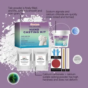 DIY Handprint Clone Powder Set, 3D Hand Casting Kit, Hand Mold Plaster Keepsake, Perfect Gift for Family, Couples & Friends, Handmade Crafts, Craft Supplies