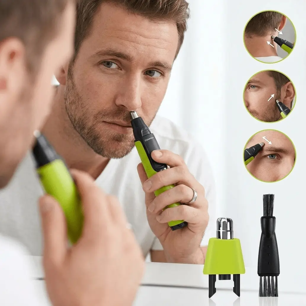 2/6pcs Nose & Ear and Eyebrows Trimmers Replacement Heads Set with Cleaning Brush, Compatible with Oneblade Replacement Heads for Philips QP2525 QP2512 QP6550 QP1424 QP2520 QP2515 and All Other QP Series Handles