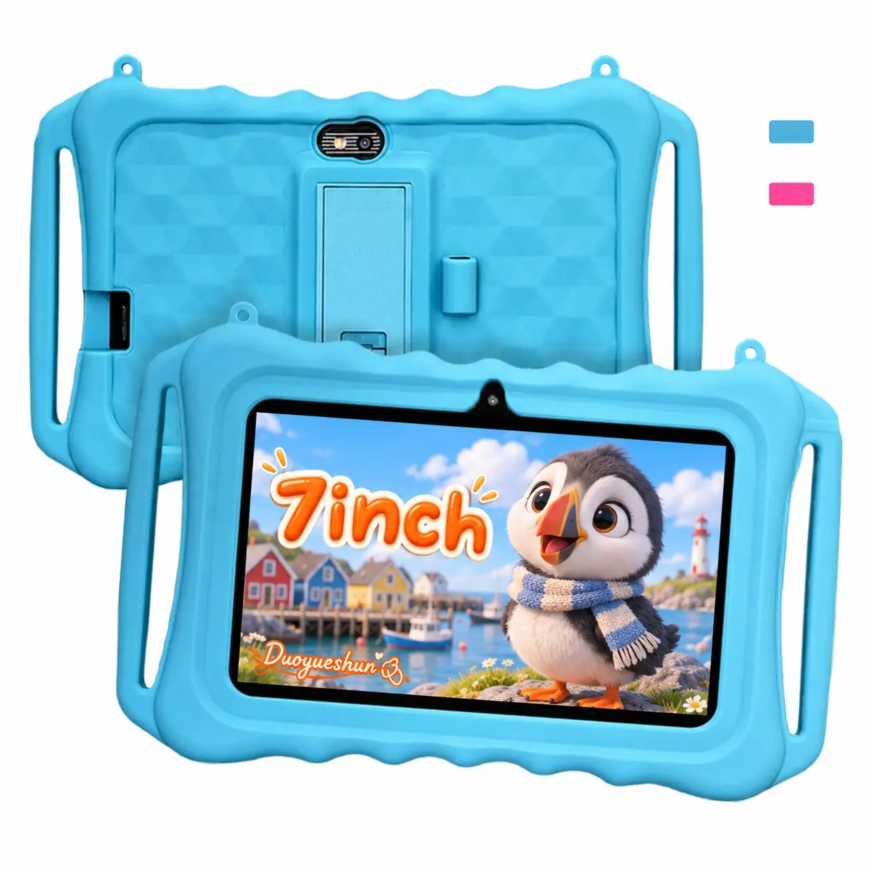 HD IPS Bluetooth dual cameras kids tablet 7-inch, smart parental control, manages animation games study, 2-in-1 learning & education, 5G fast WiFi, for boys & girls, birthday gift, USB cable included, power adapter not included. #tiktokshopstockup