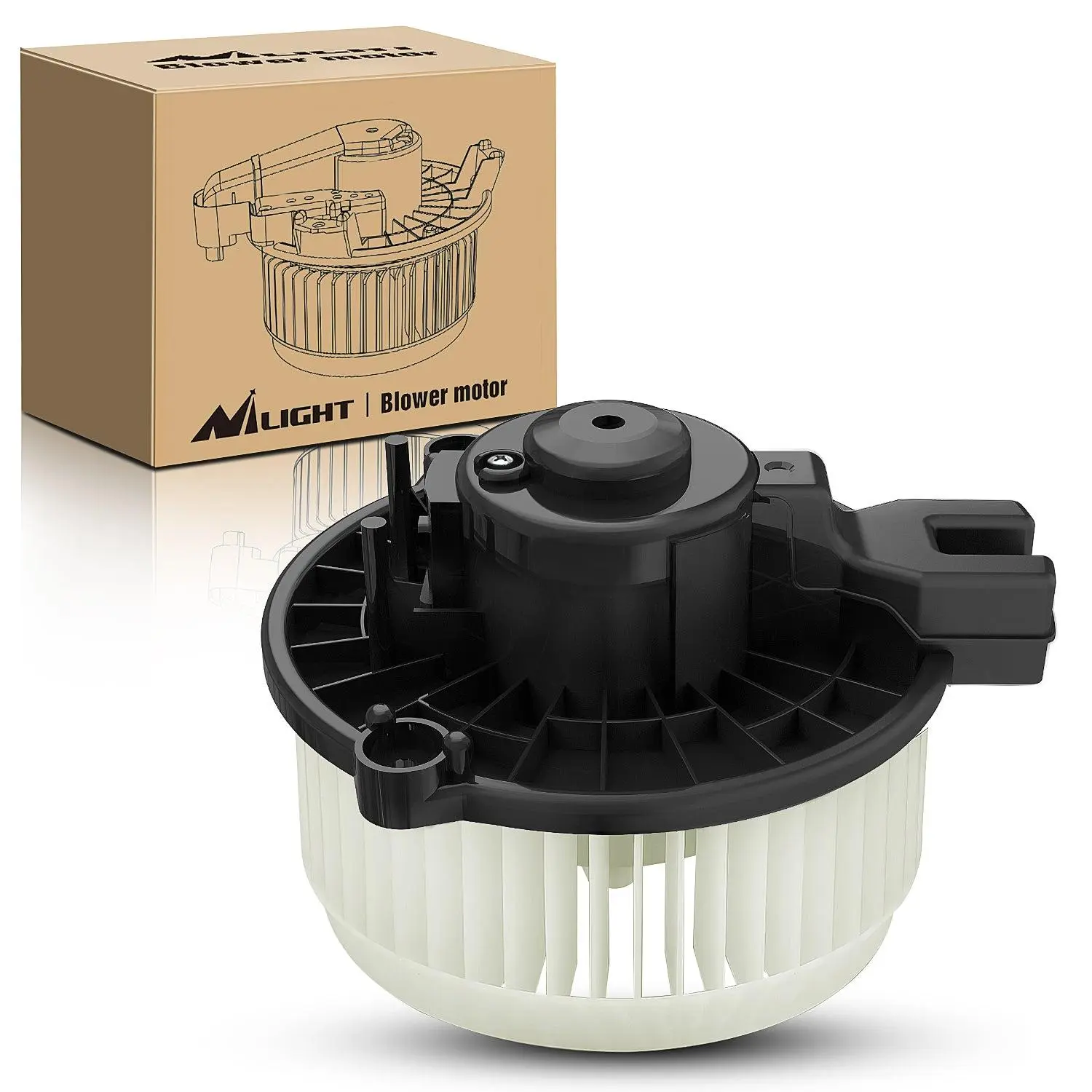 Nilight HVAC Heater Blower Motor Fan - Stable Performance, Excellent Airflow, Low Heat Generation, Strong Housing - Replacement for Honda FIT 2009-2014, Part Numbers 700247, 615-50209, 79310TF0G01, 79310-TF0-G01, 779310-tf0-g01