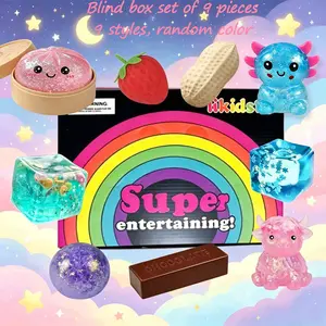 9-Piece Malt Sugar Series Stress Relief Toys, Slow Rebound, Soft Texture, Squishy Sensory Play, Ideal for Home Office School Parties, Unisex Gift