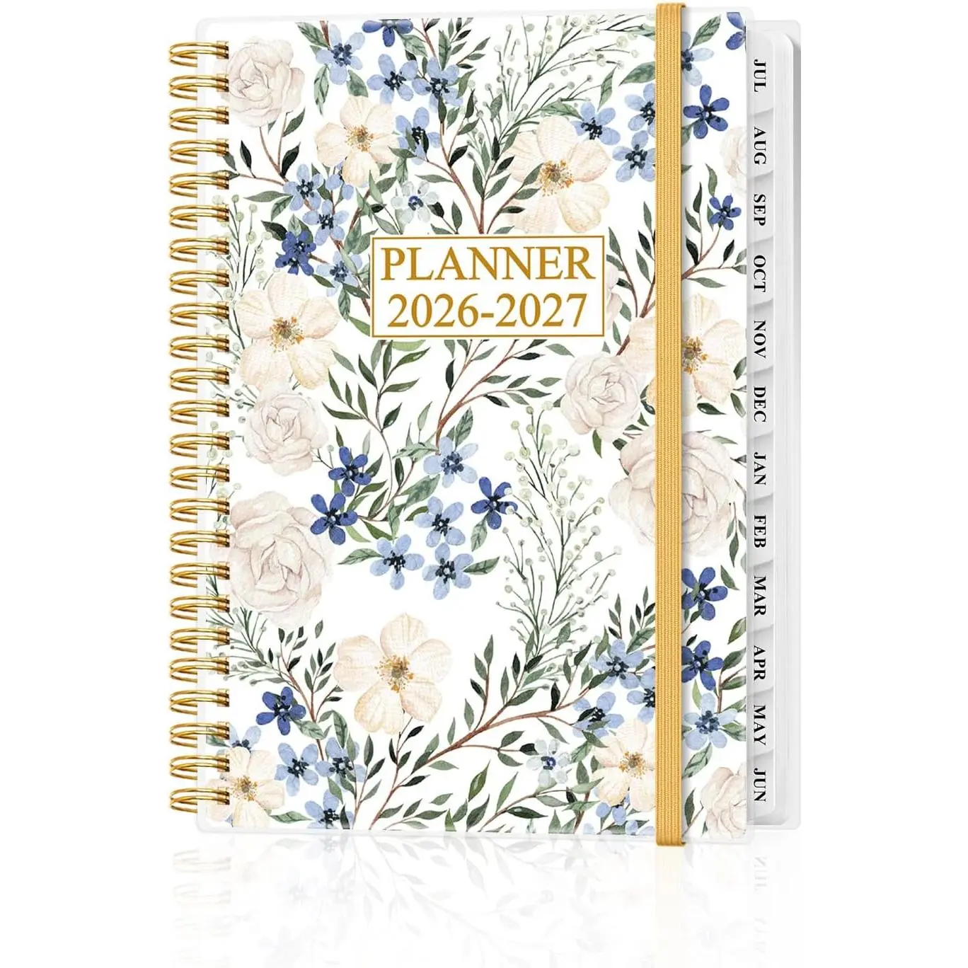 Planner 2026-2027, Academic Planner, Planner Weekly and Monthly, Jul 2026 - Jun 2027, Agenda with Inner Pocket, Elastic Band, 6.4" x 8.5", Crushed Flower