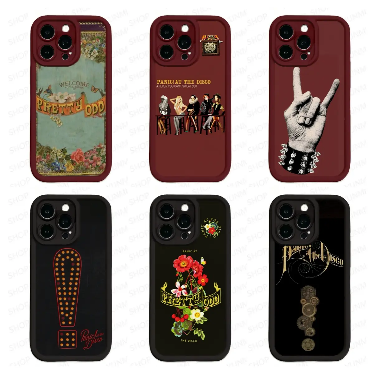 P!ATD Panic! At The Disco Hd Print Skin-Friendly Pop Punk Emo Rock Band Graphic Phone Case, for iPhone 17/16/15/14/13/12/11 Pro Max Plus & Samsung Phones, Fan Gift for Men Women, Multi-Model