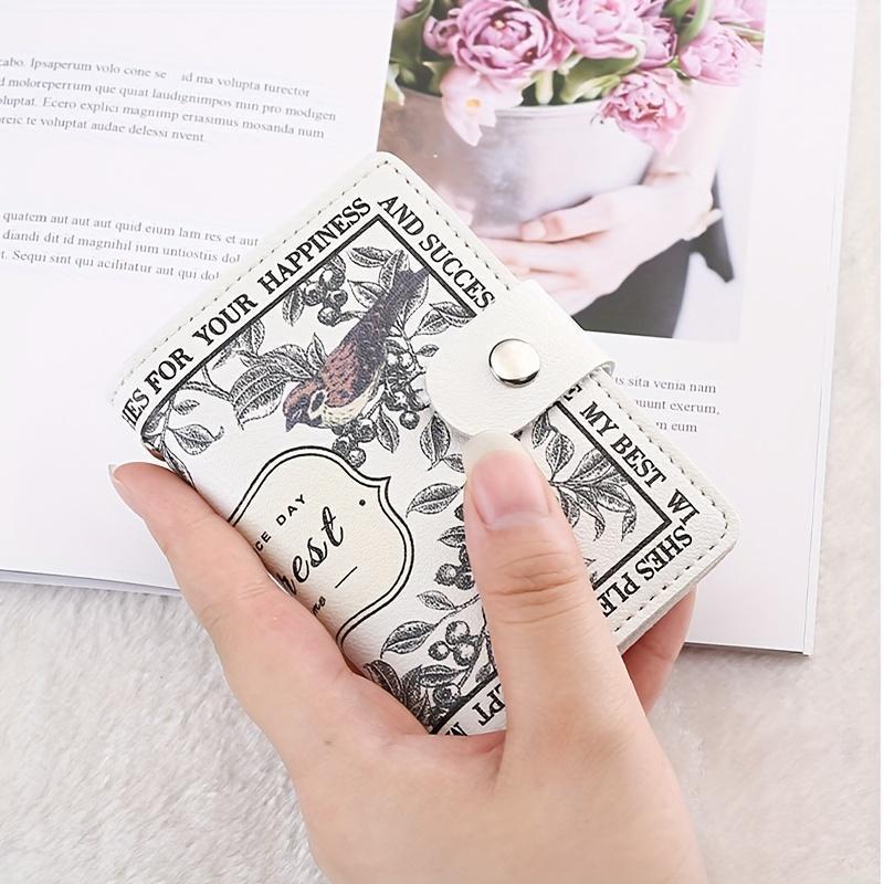 Stylish Women's Credit Card Holder, Compact Multi-Slot Wallet for Cards, Driver's License, Business Cards & Documents