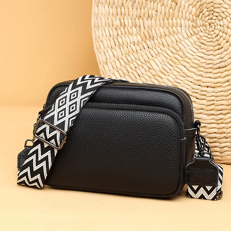 Genuine Leather Women'S Bag 2026 New Trendy Fashion Niche Shoulder Bag Women'S Crossbody Bag Elegant Small Square Bag