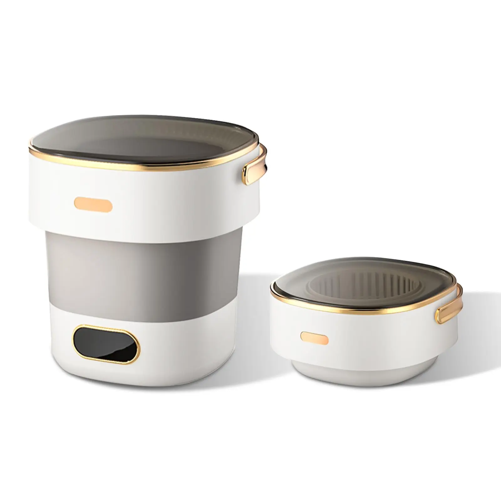 Collapsible Mini Washing Machine with Spin Dryer - 13L Portable Compact Washer - Silent Operation, Easy Drainage, Energy Efficient, Perfect for Travel, Apartments, Dorms, Baby Clothes, Socks, Underwear