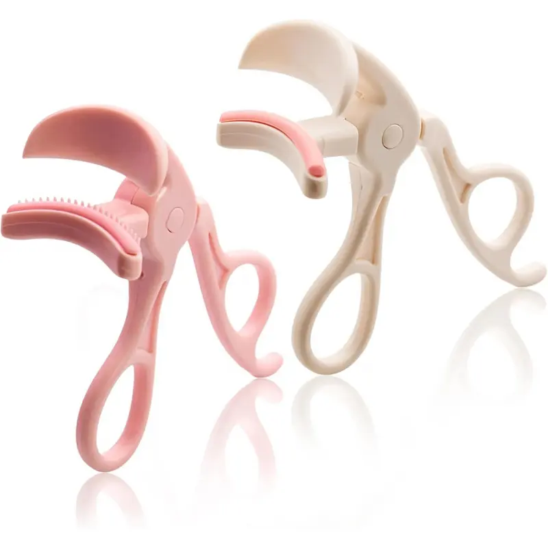 Rimless Eyelash Curlers, Easy to Apply Eyelids, Partial Eyelash Curler, Eyelash Comb, Wide Angle Arc Design, Portable Eyelash Curler Clip, Eyelash Curler, Long-Lasting Adjustment