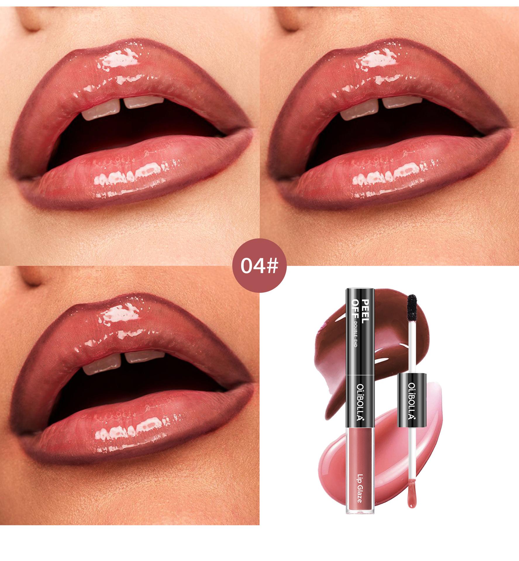 GET THE JUICY GLASS LIPS![OLIBOLLA Official] 2-in-1 Peel Off Lip Liner Stain & Plumping Oil Duo: Viral Peel & Reveal Lip Tattoo, Transfer-Proof & Hydrating Matte Long-Lasting Waterproof Lipstick