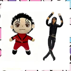 Anime Michael Plush Cosplay Prop Cute Doll Plush Stuffed Figure Dolls Room Decoration Abstract Joint Mobility Props Gift