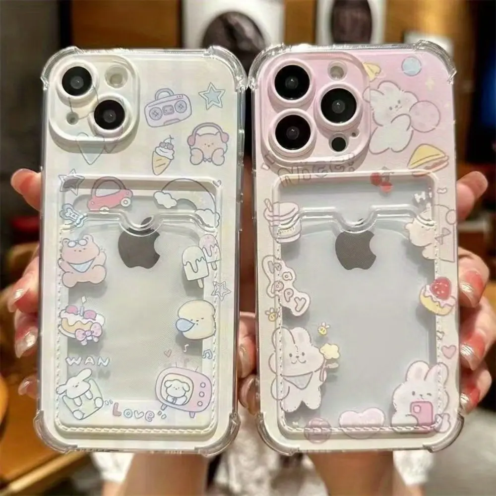 Four-corner drop protection case for your phone, with precision-cut openings for full coverage and effective lens protection. Compatible with iPhone 17, 16, 15, 14, 13, 12, 11 Pro, Pro Max, Plus, and 17 Air. Features a