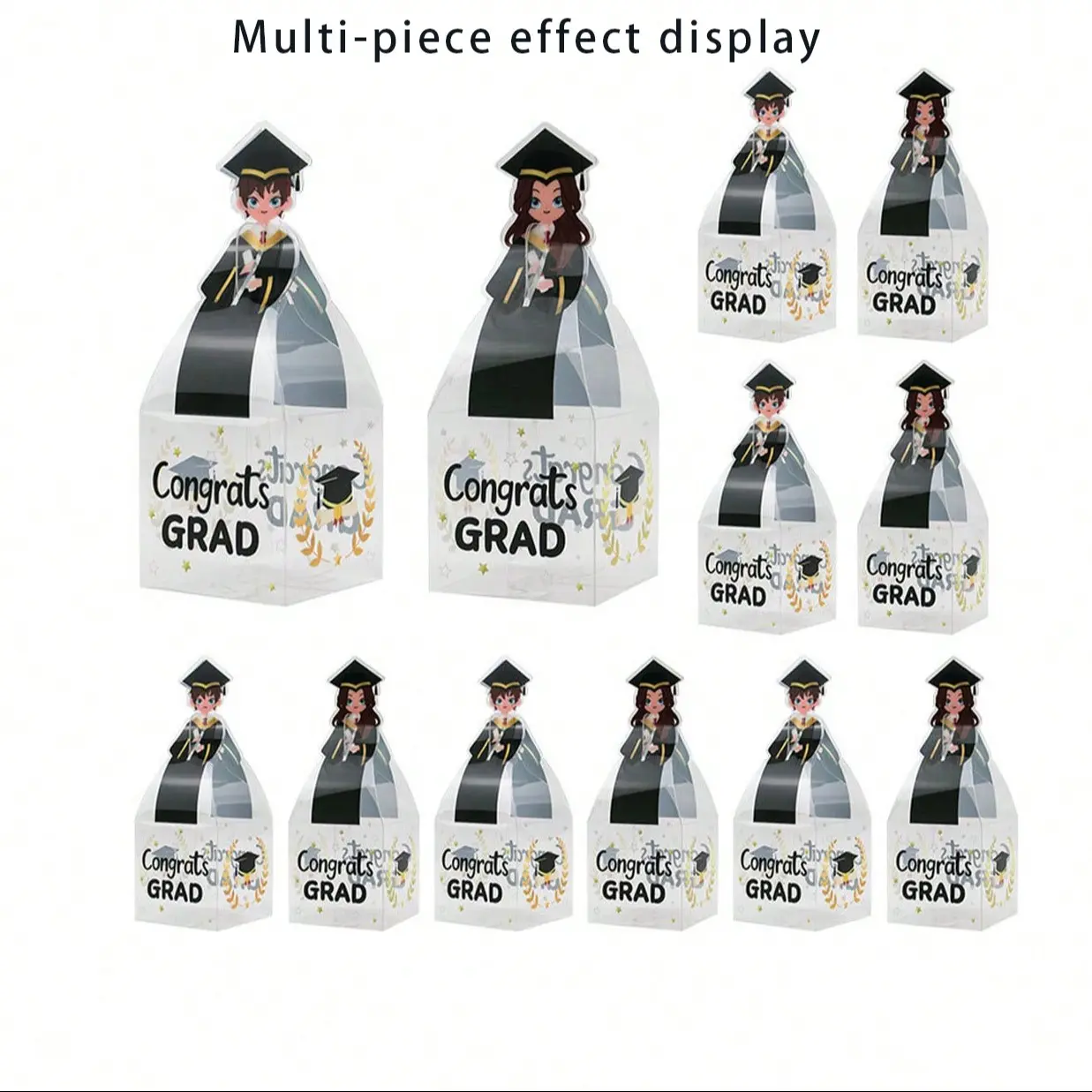 20Pcs Class of 2026 Graduation Cap Candy Boxes, Graduation Hat Treat Boxes for Boys Girls, Graduation Party Favors Table Centerpieces, Mini Gift Boxes for Candy Snacks Small Gifts, Gift Packs