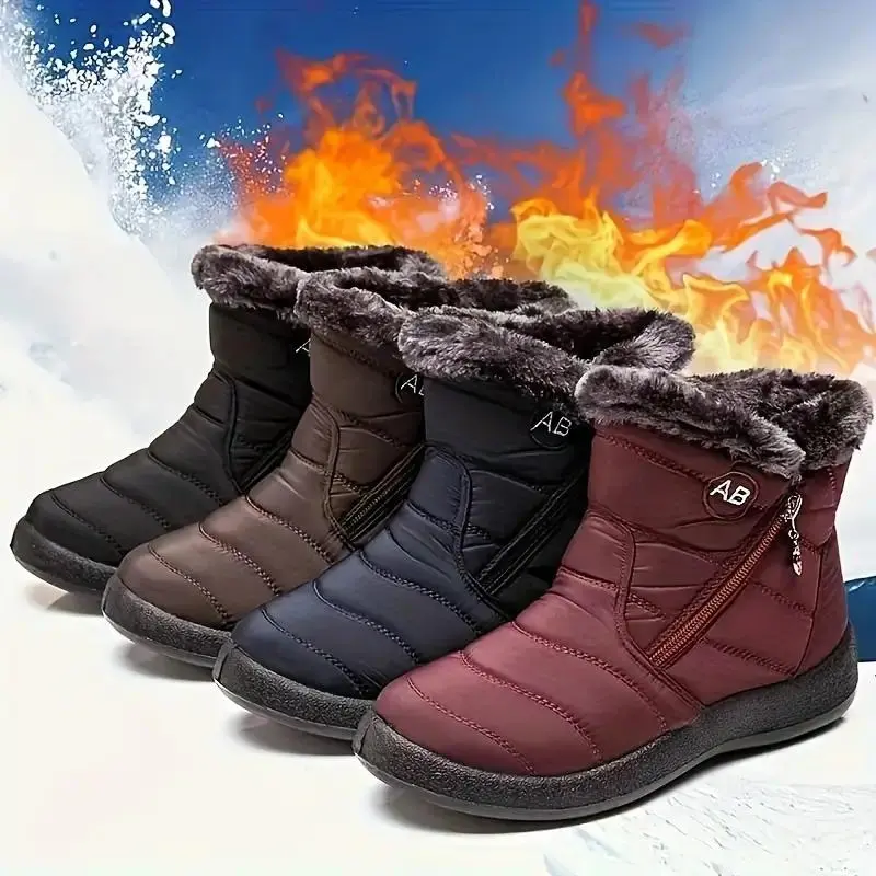 Womens Winter Boots Waterproof High Top Warm Snow Boots