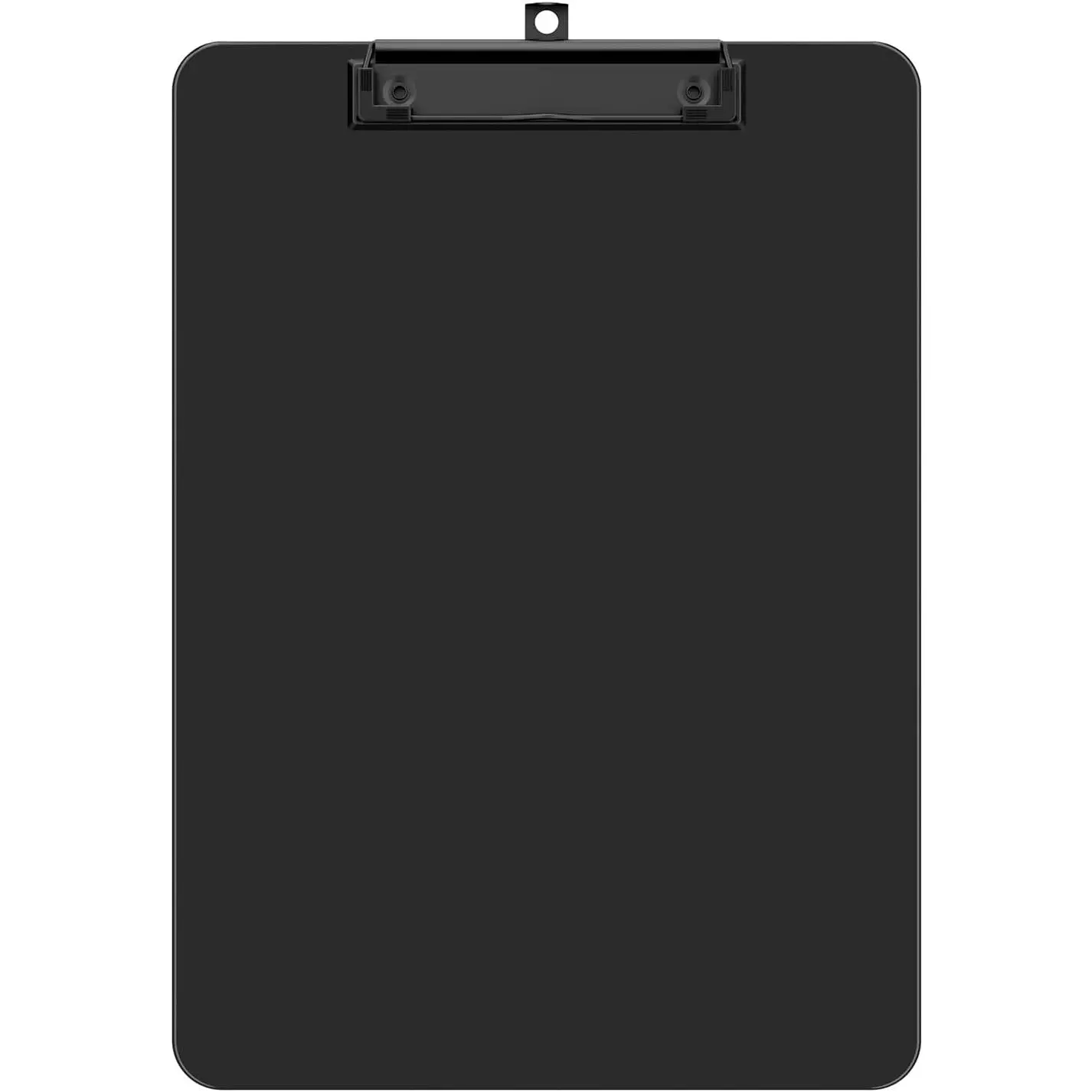 Synthetic Plastic Clipboard, Black 8.5x11in Letter Size - 12.5x9in Clip Board for Office Stationery, Classroom Supplies (Targeting Teachers, Office Professionals)