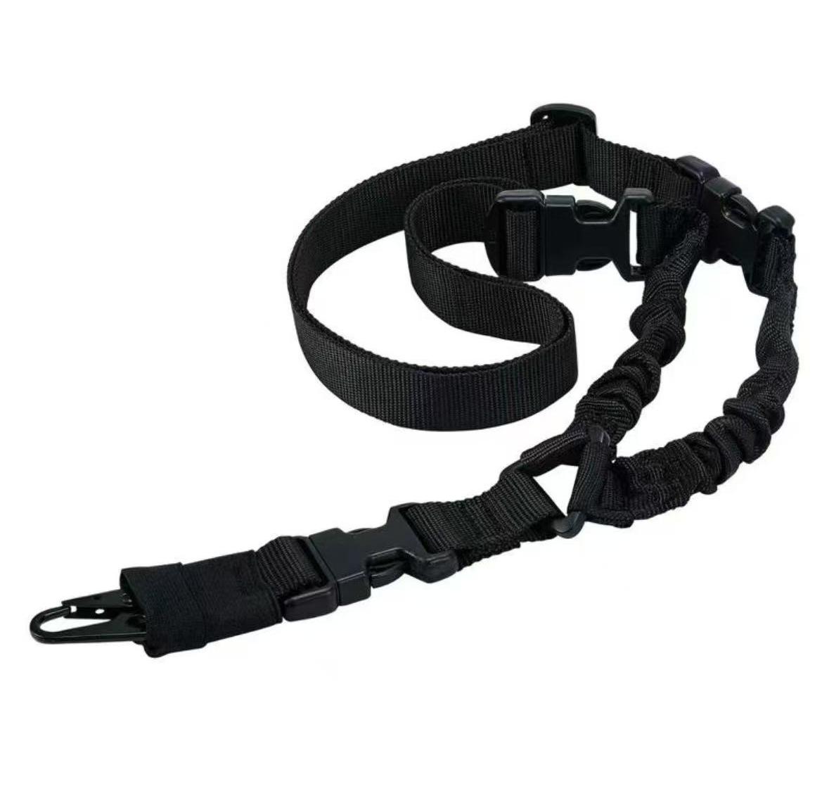 Tactical Two-point Sling Adjustable Length Shoulder Strap Easy Clip Connection Hunting Accessories Safety Rope Outdoor Fathersdaygifts Waterproof Nylon Carabiner For Leash Climbing Survival Kit