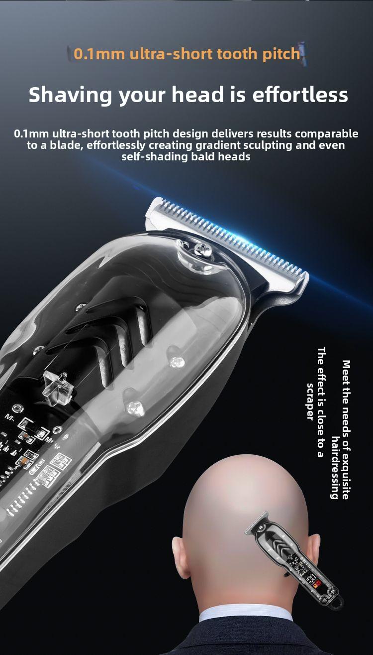 Professional hair clipper, new smart home-use carving and trimming electric trimmer, shaver, dog grooming clipper