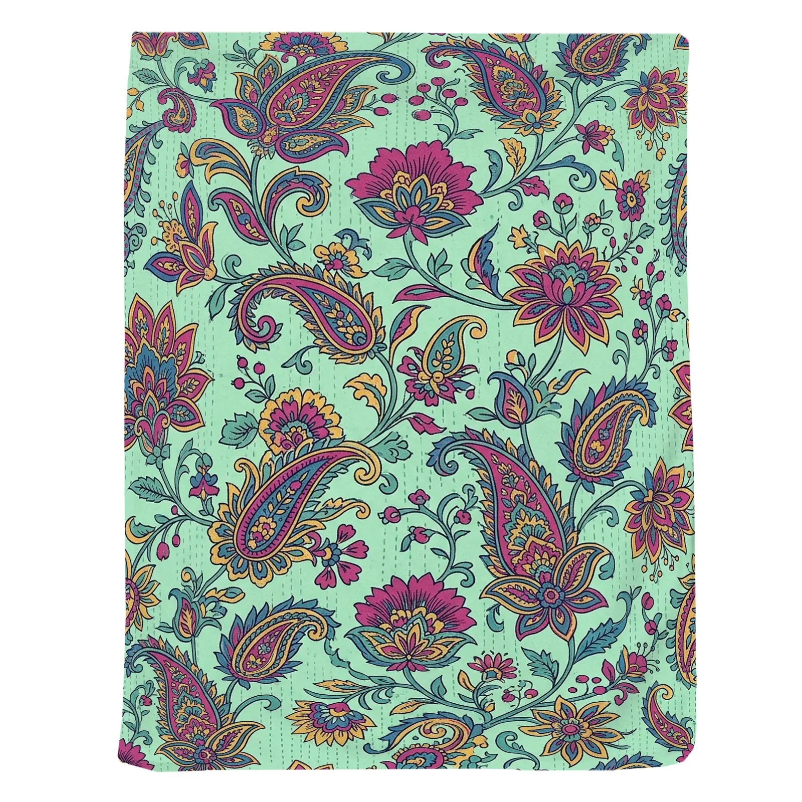 1pc Floral Paisley Blanket, Vibrant Boho Style, Colorful All-Over Floral Design with Intricate Patterns, for Sofa Living Room Bedroom and Home Decor