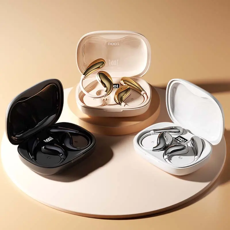 Open Ear Bluetooth Earbuds Wireless Ear Clip Headphones, audio wireless earbuds, lightweight in-ear design
