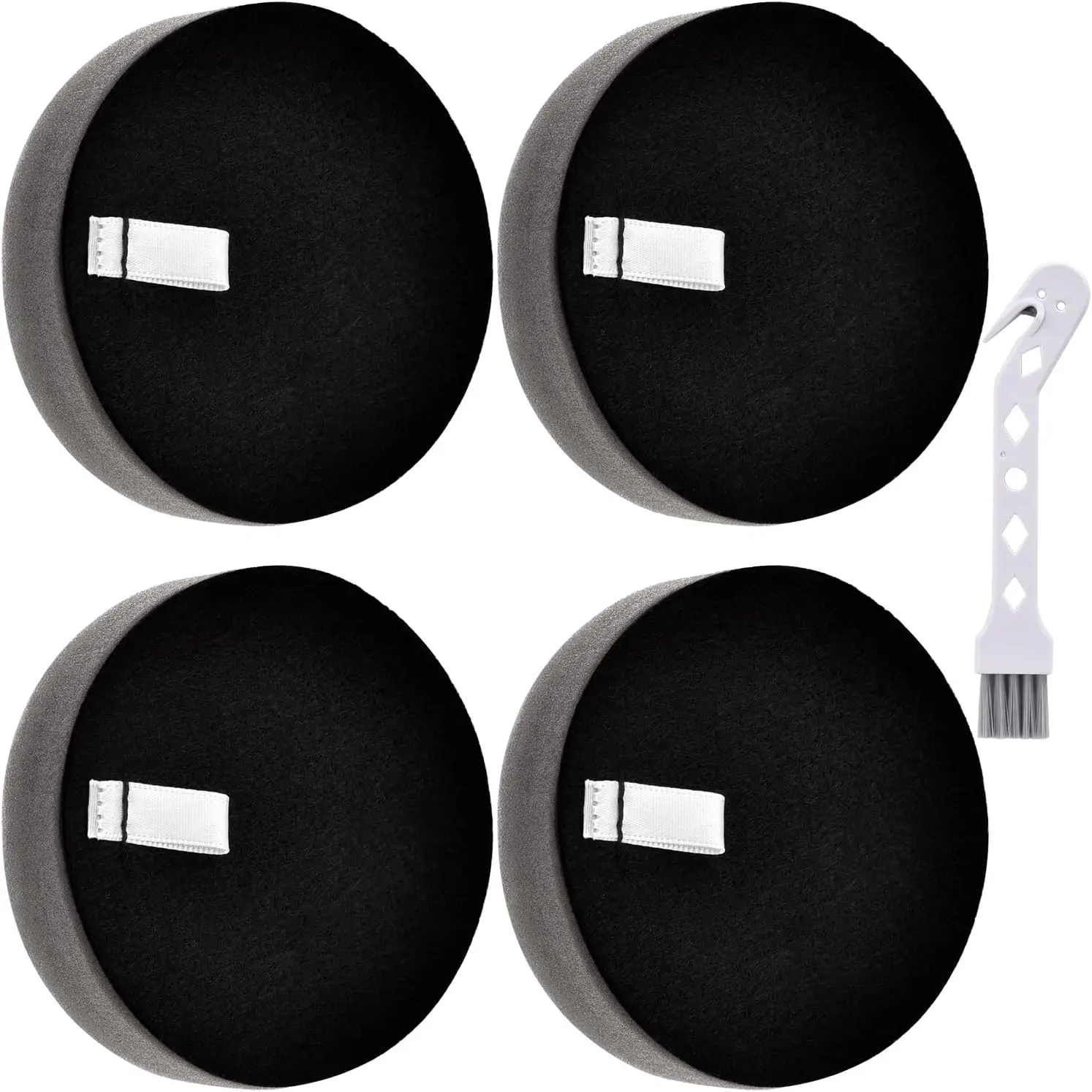 Bissell Part #1623102 Washable Reusable Filter 4-Pack, Captures Dust, Fits Multiple Vacuums Including Cleanview Slim 2831/3080/2921/3925, Eraser Slim 2897, Poweredge 2900/3274 Corded Stick Models