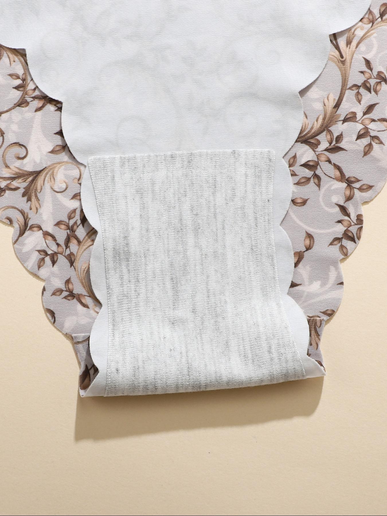 Women's Seamless Triangle Panties Set, Soft Thin Fitted Design, Fashionable Wave Edge, Casual Plain Pattern, All Seasons Wear