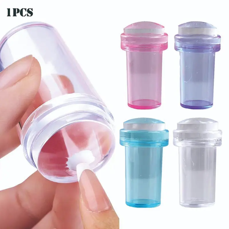 French Nail Art Transfer Tool Set, Nail Art Tools, French Tip Tool, Includes Stamps + Scraper, Odorless Easy Transfer Design, for Hand and Foot Nails, Nail Accessories