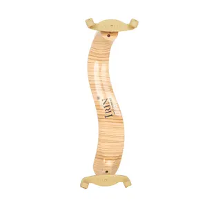 Violin Shoulder Rest Made of Faux Maple Wood Grain Plastic, Suitable for 4/4 and 3/4 Violins, Durable Design for Comfortable Play