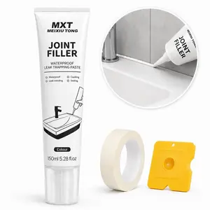 150ML Waterproof Grout Kit, Bathroom Kitchen Sink Tile Edge Repair Sealant, Includes Grout, Masking Tape, Scraper, Strongest Sealing Gel Set