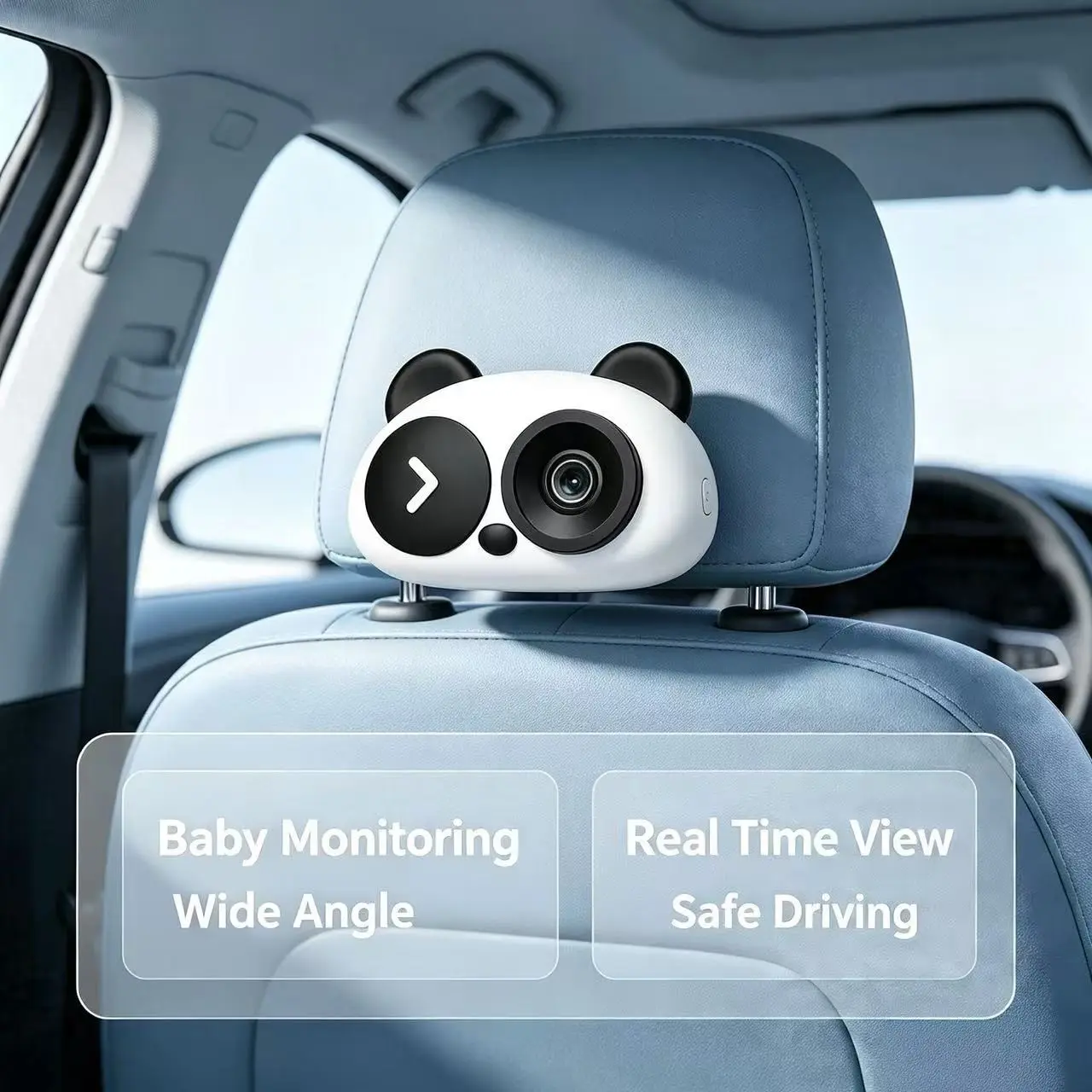 High-Definition Wireless Carplay Baby Stroller Camera, 150° Wide Angle, Compatible with Car Displays, Split Screen Navigation, Plug-And-Play