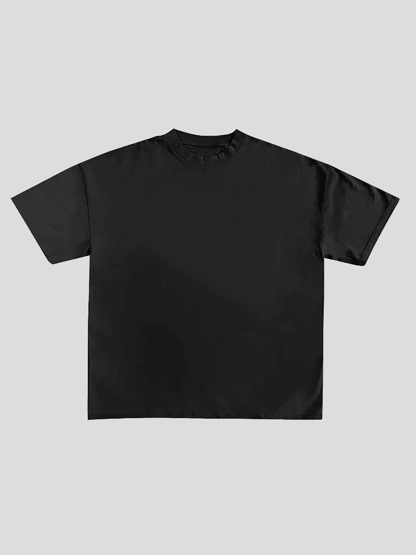 Unisex Men's Dinosaur Print Drop Shoulder Tee, Street Fashion Casual Short Sleeve Round Neck T-Shirt for Daily Wear, Men's Clothes for Summer