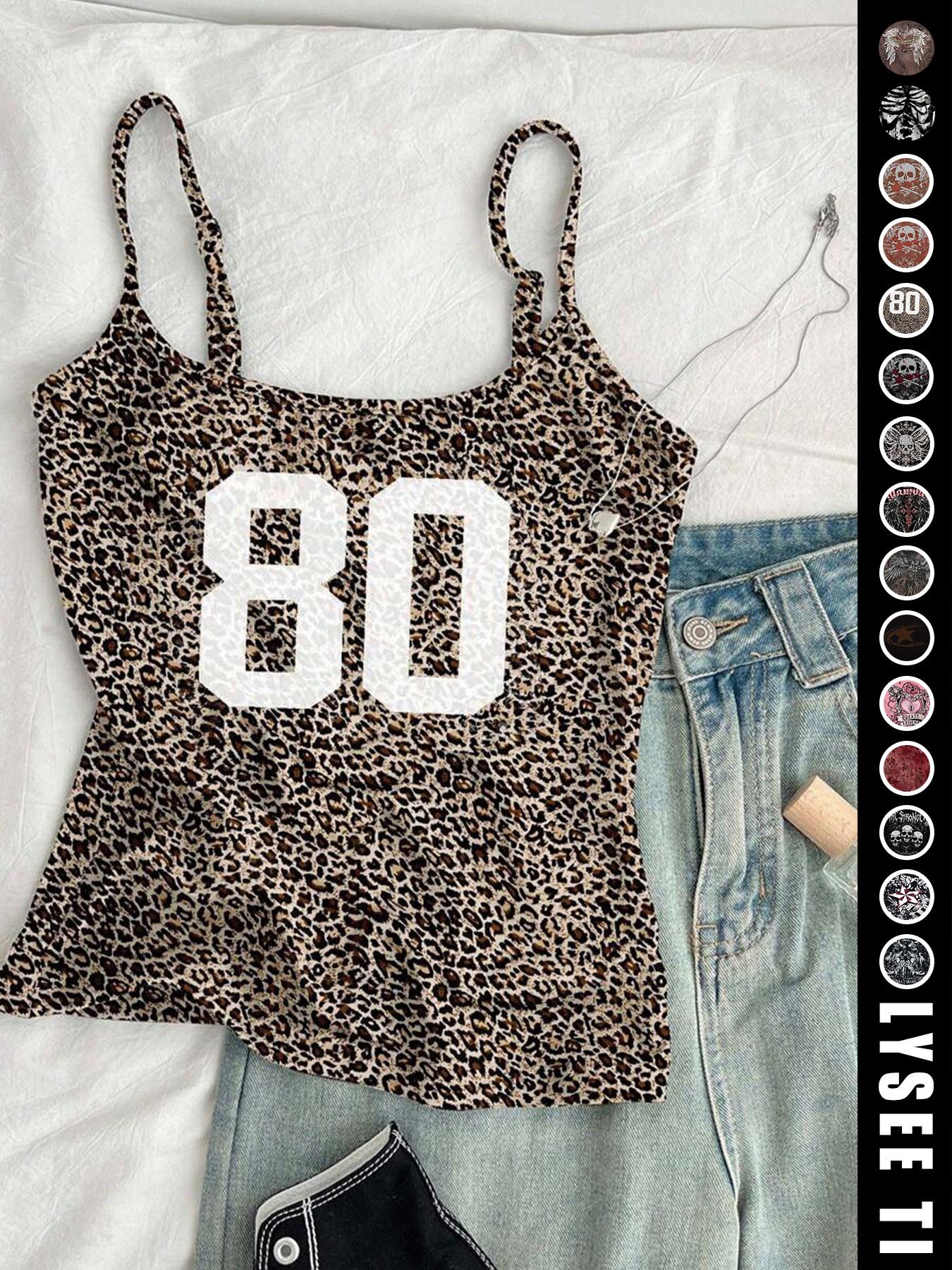 Vintage American Casual Slim-Fitting Skull Eagle Print Crop Top for Valentine's Day and Music Festival, Trendy Summer Vest for Women