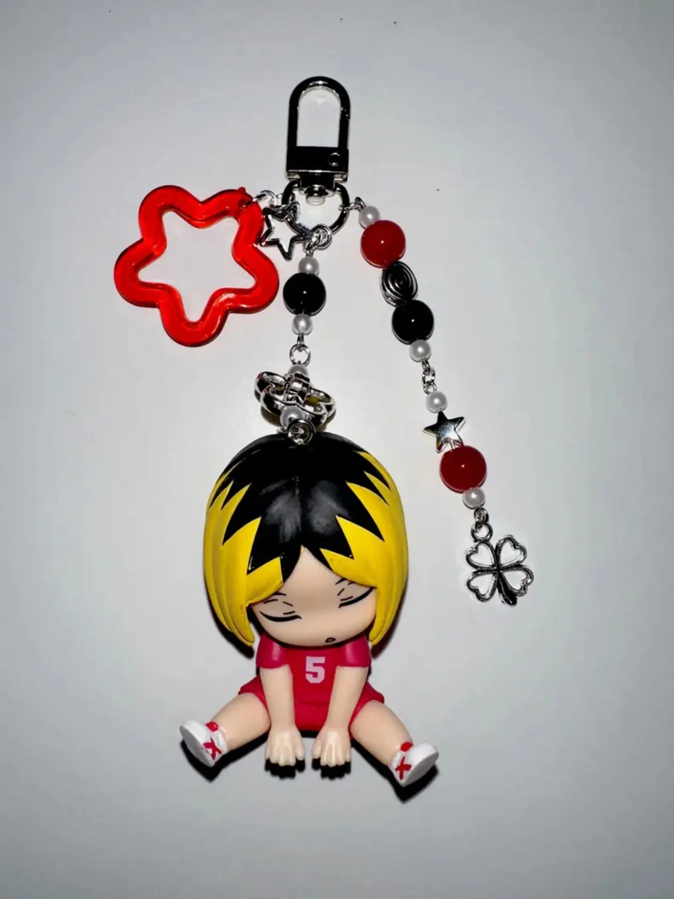 Karasuno High School Volleyball Club Sitting Charms, Handmade Y2K Accessories, Unique Anime Collectibles, Charm Keychain, Perfect Gift for Fans