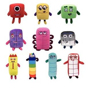 2026 hot item Hot sell 10pcs Cartoon number Plush Doll Toy Educational Stuffed Movie TV number Toys Kids Gift early childhood education doll