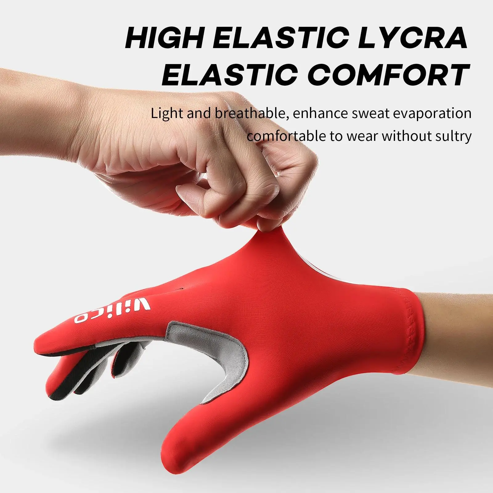 Vilico Professional Biker Gloves for Cyclists - Ergonomically Designed, Sensitive Touchscreen, Shockproof, Anti-Slip, Durable Outdoor Motorcycle Protective Gear Riding Gloves