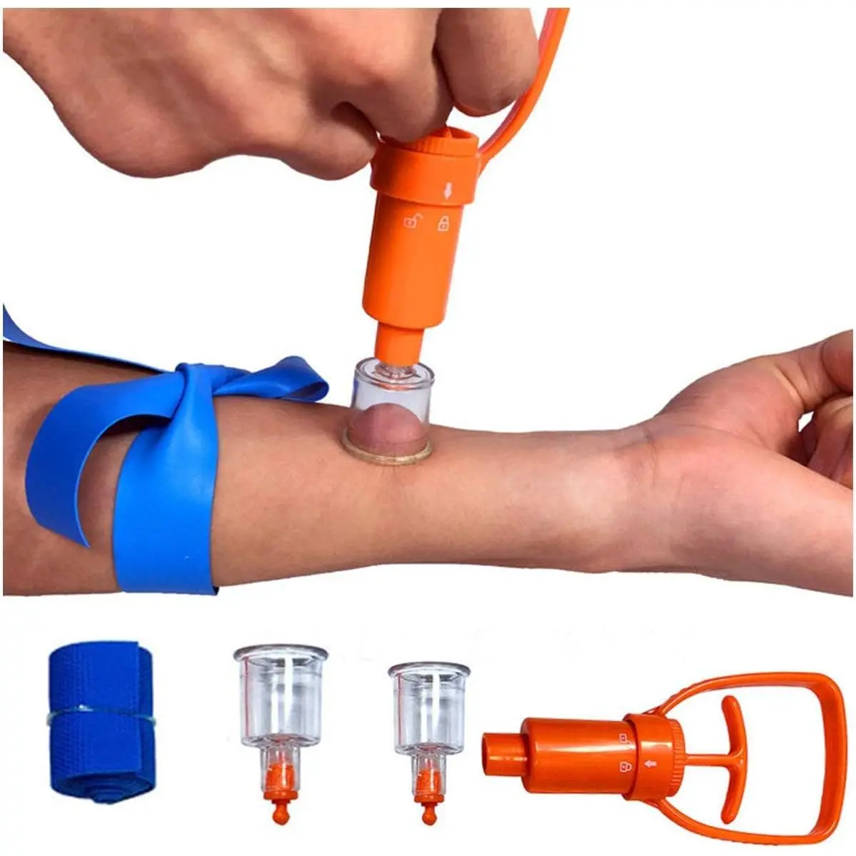Insect Bee Sting Snake Bug Bite Kit Venom Extractor Suction Pump First Aid Safety Tool Fast Emergency Hiking Backpacking Camping