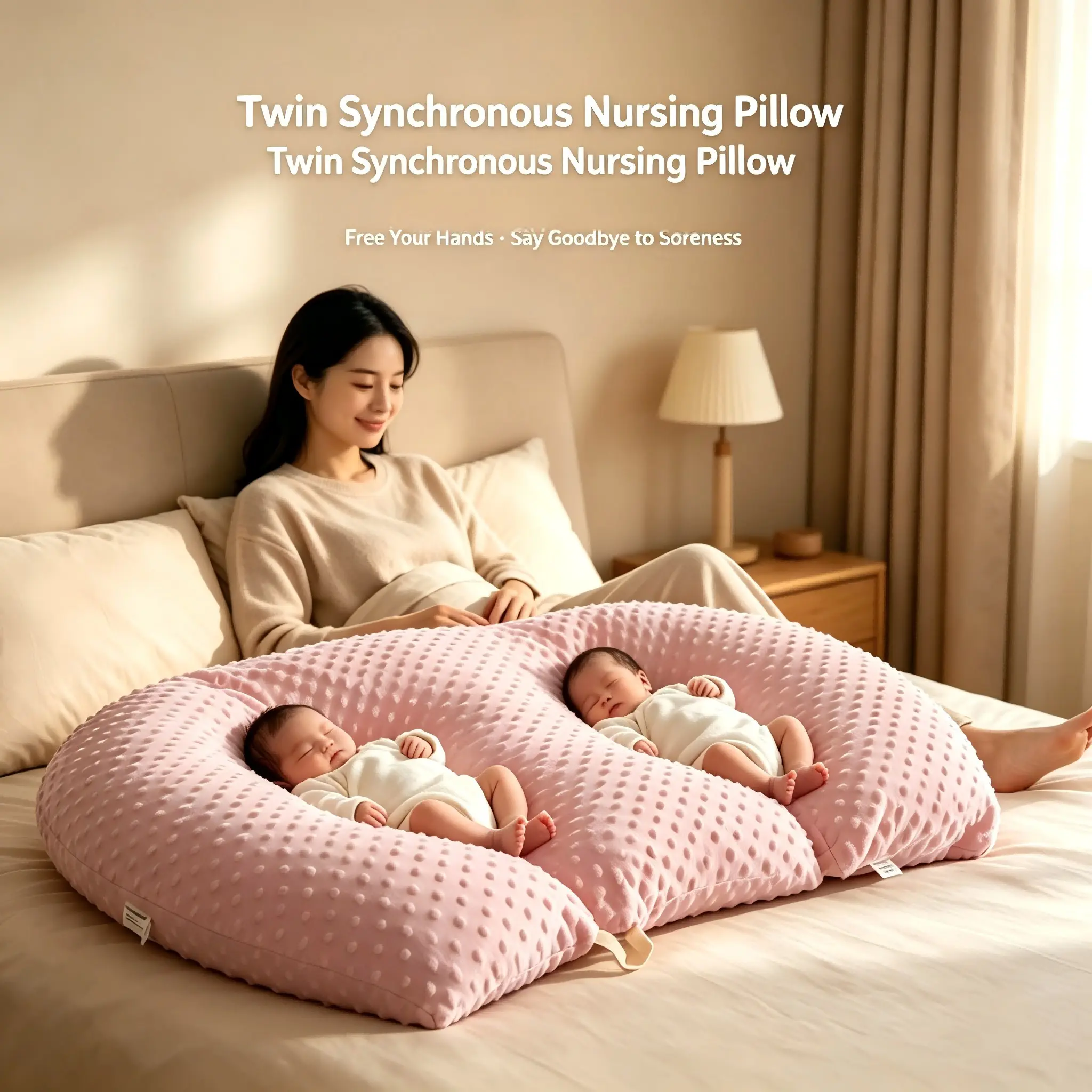 Pillow Blue - The # 1 Rated Twin Breastfeeding, Nursing and Bottle Feeding Pillow! A Must Have Twins! - The Ultimate Baby Essentials! The Best in Twins Baby Gear!