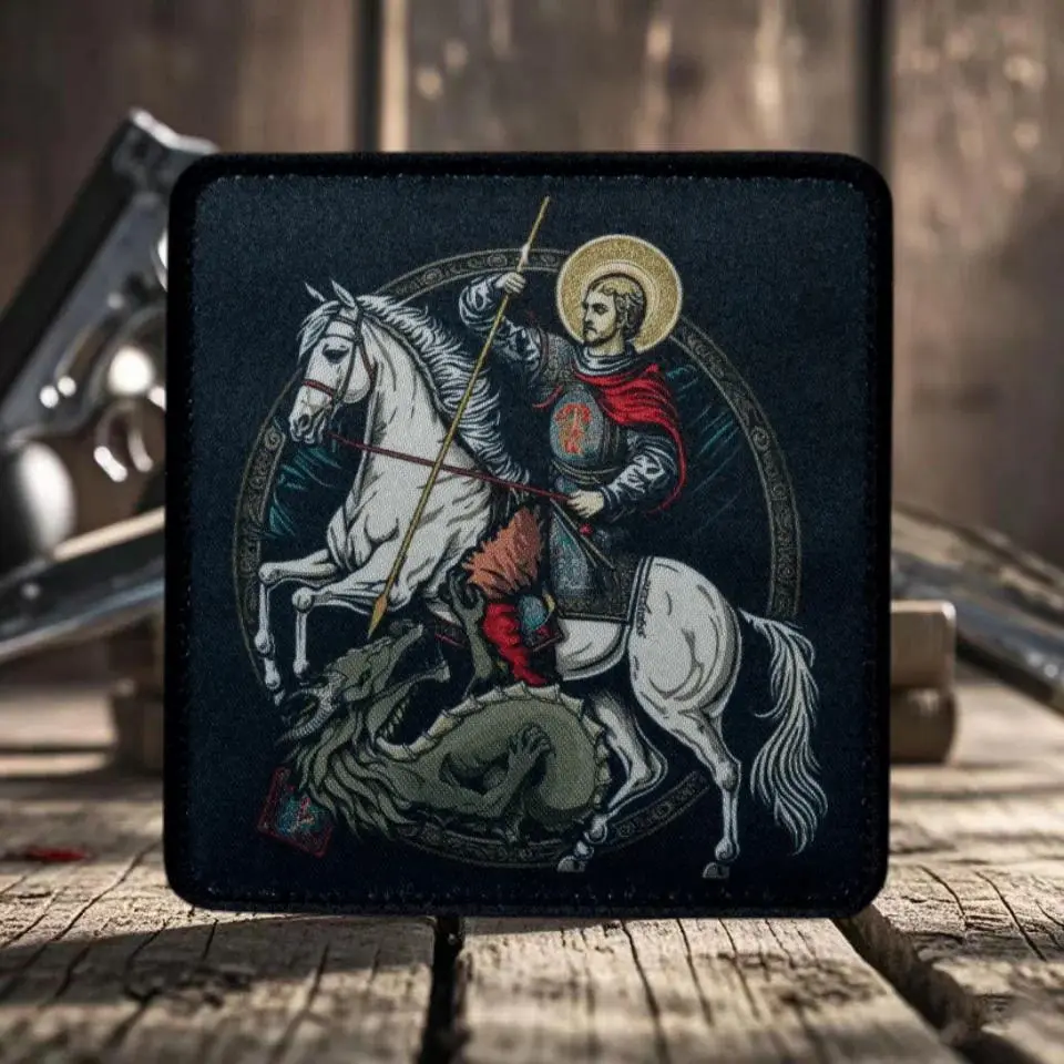 "Victory George" Tactical Morale Printed Patch Design Hook&Loop Patch Military Army Badge Armband Backpack Stickers