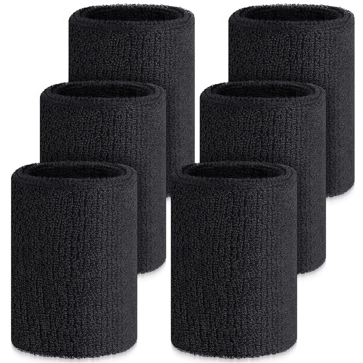 Moisture-Wicking Sporty Wristband for Men & Women, Ideal for Tennis, Basketball, Running, Gym, Workout, Cotton Terry Cloth Material, Breathable Wristbands, Workout Accessories