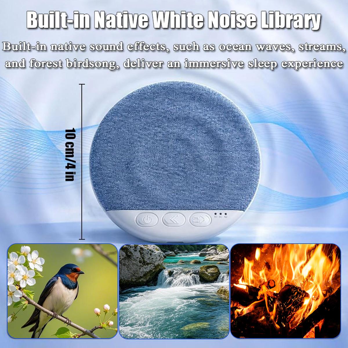Ultra-Thin Bluetooth Pillow Speaker with Bluetooth 6.0, 3D White Noise, Soft Immersive Sound Field, Air Conduction Audio Design, Pillow Speaker for Bedtime Music & Audiobooks, Headphone-Free Sleep Sound, Compatible with Android & iOS