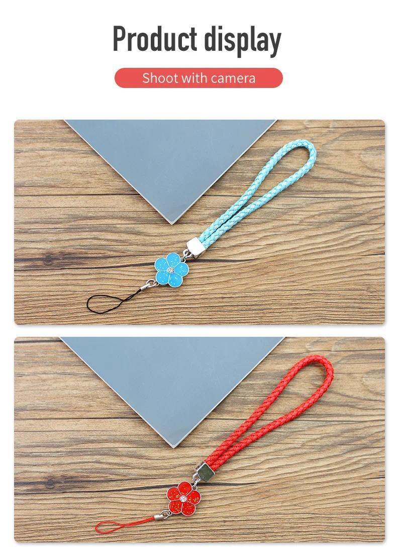 Multicolor Phone Charm Strap - Short Braided String, Anti-Lost Lanyard for Phones/Cameras, Keychain Gift Accessory