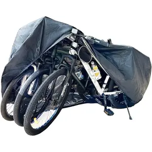 Covers for 2 or 3 Bikes, 2XL Large Outdoor   Covers with Lock Hole for Mountain Road Electric  Bikes