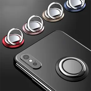 Silver Color Mirror Ring Phone Stand, Stylish Grip Accessory for Smartphones, Enhance Stability and Prevent Drops, 1pc