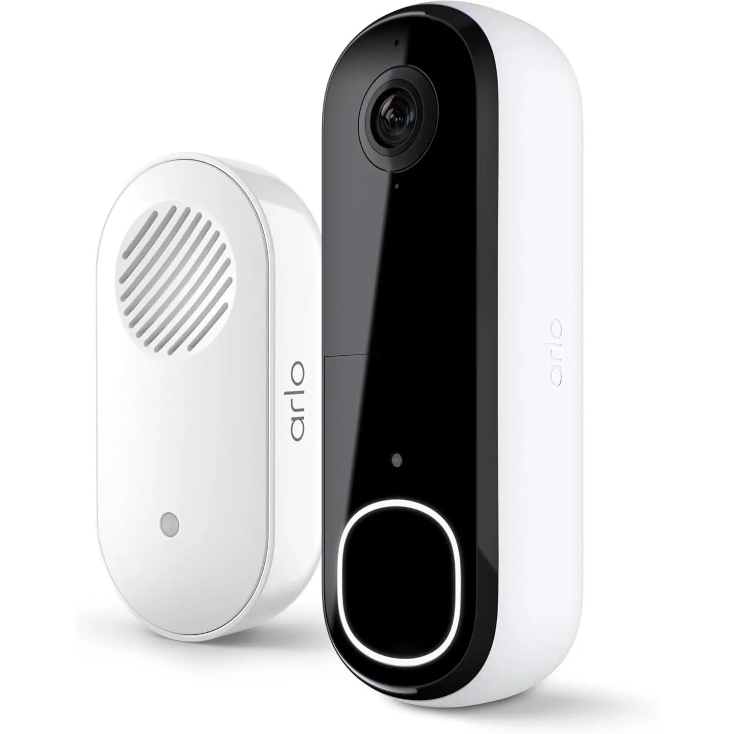 2K Smart Video Doorbell with Indoor Chime 2nd Gen, Support Wireless & Wired Installation, 2-Way Talk Audio, Night Vision, Full Body Head-to-Toe View, Package Alert, Human & Vehicle Detection, 30-Day Cloud Storage Plan