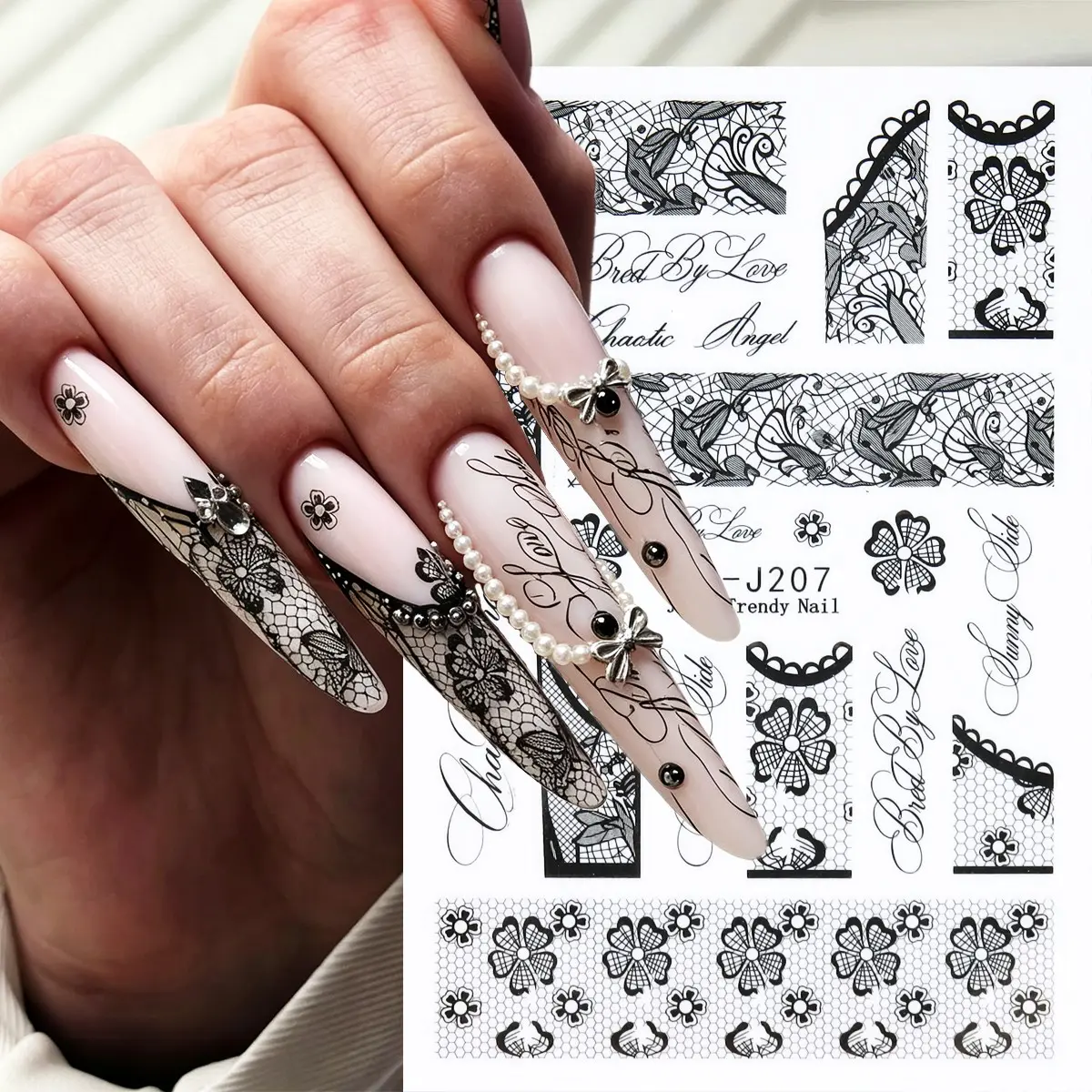 3D Leopard Print and Lily Flower Nail Stickers, Self-Adhesive Embossed Design, Perfect for DIY Salon Nails, Acrylic and Press-On Nails